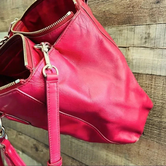 Coach Red Leather Large Christie Carryall Tote - Picture 6 of 14